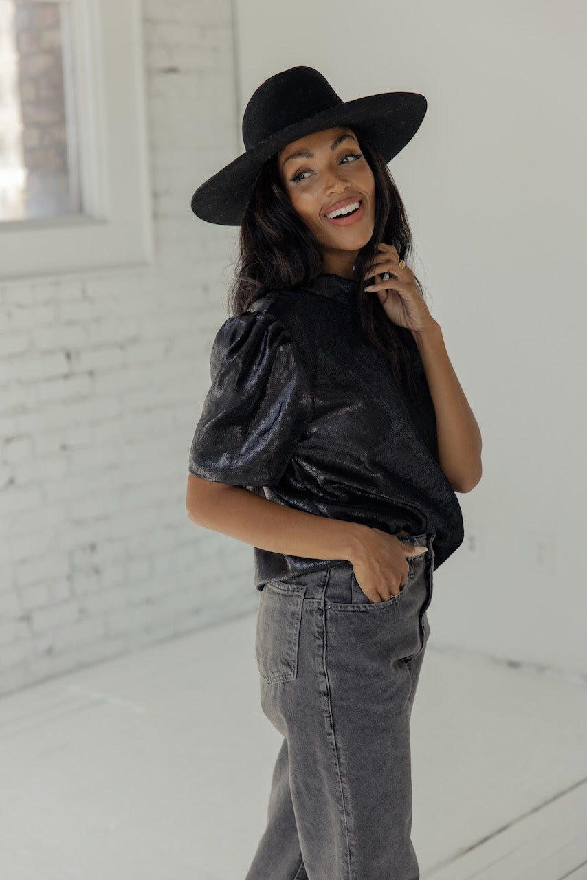 Sequin Blouse | ROOLEE