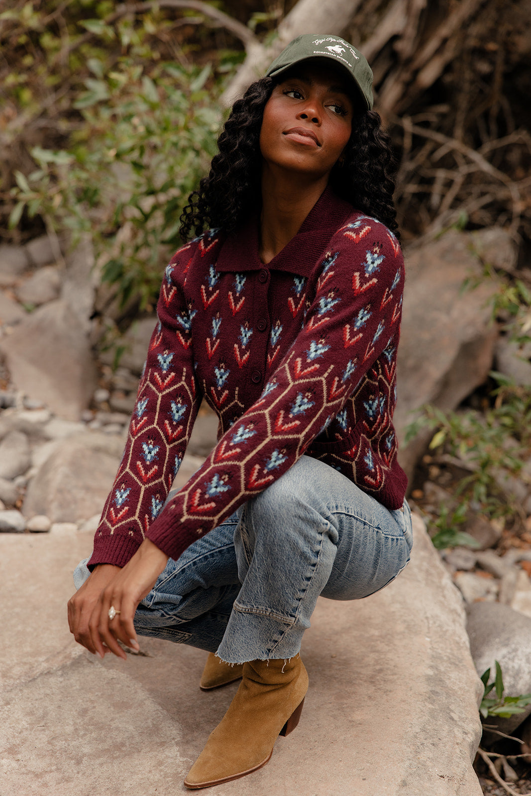 Stained Glass Collared Cardigan