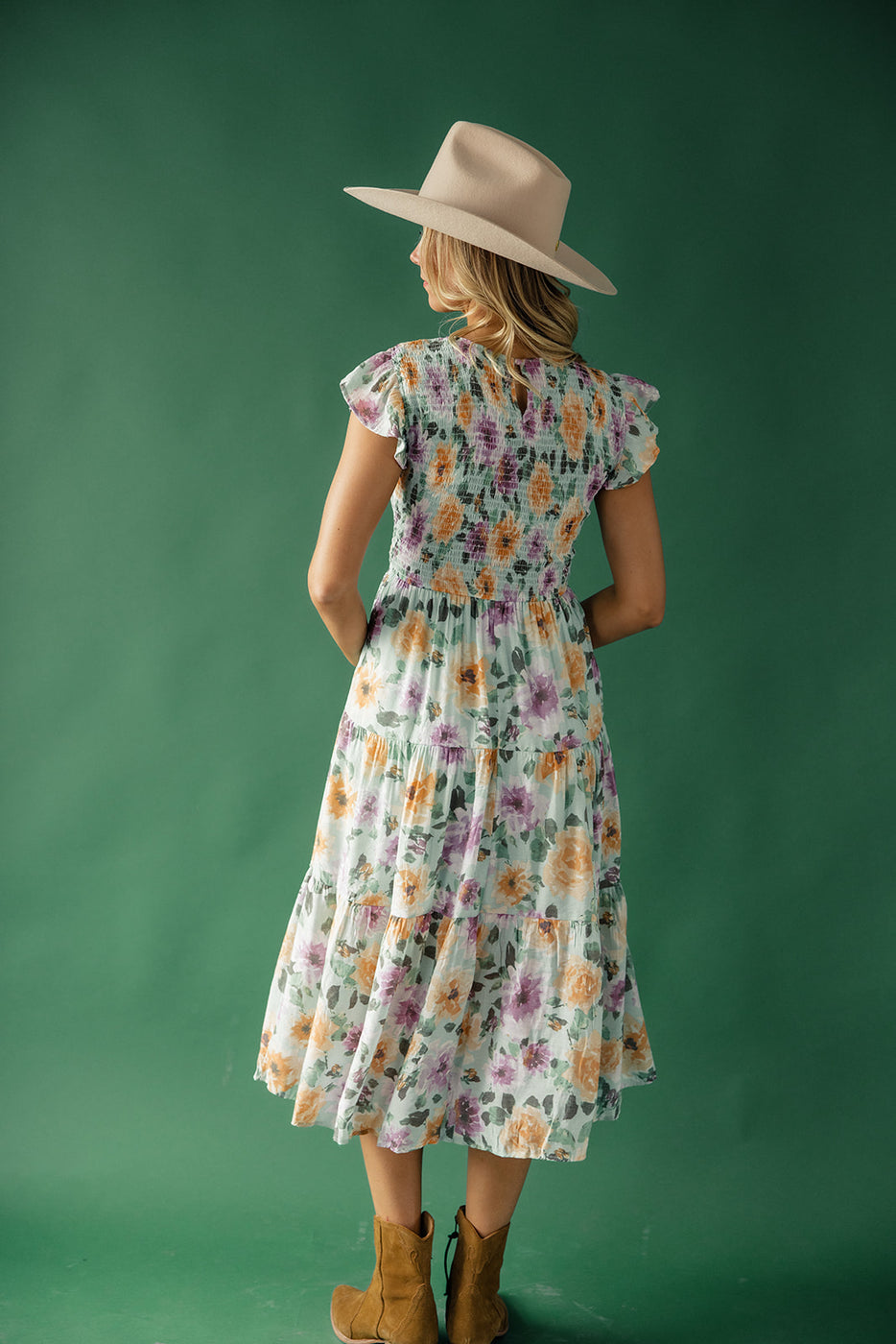 Floal Smocked Dress - Dresses for Spring