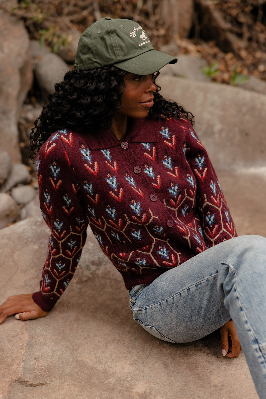 Stained Glass Collared Cardigan