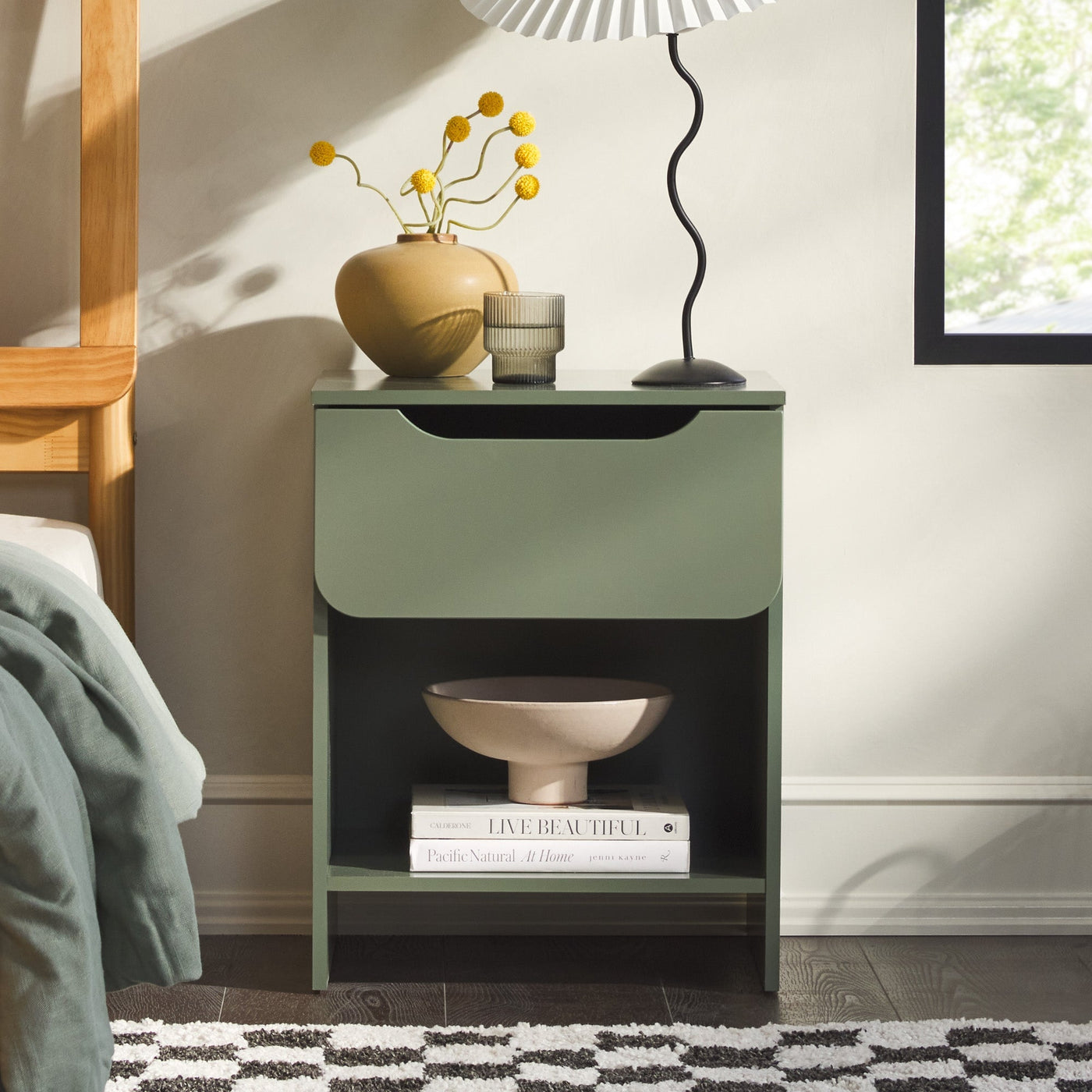 Domm Modern 1-Drawer Nightstand