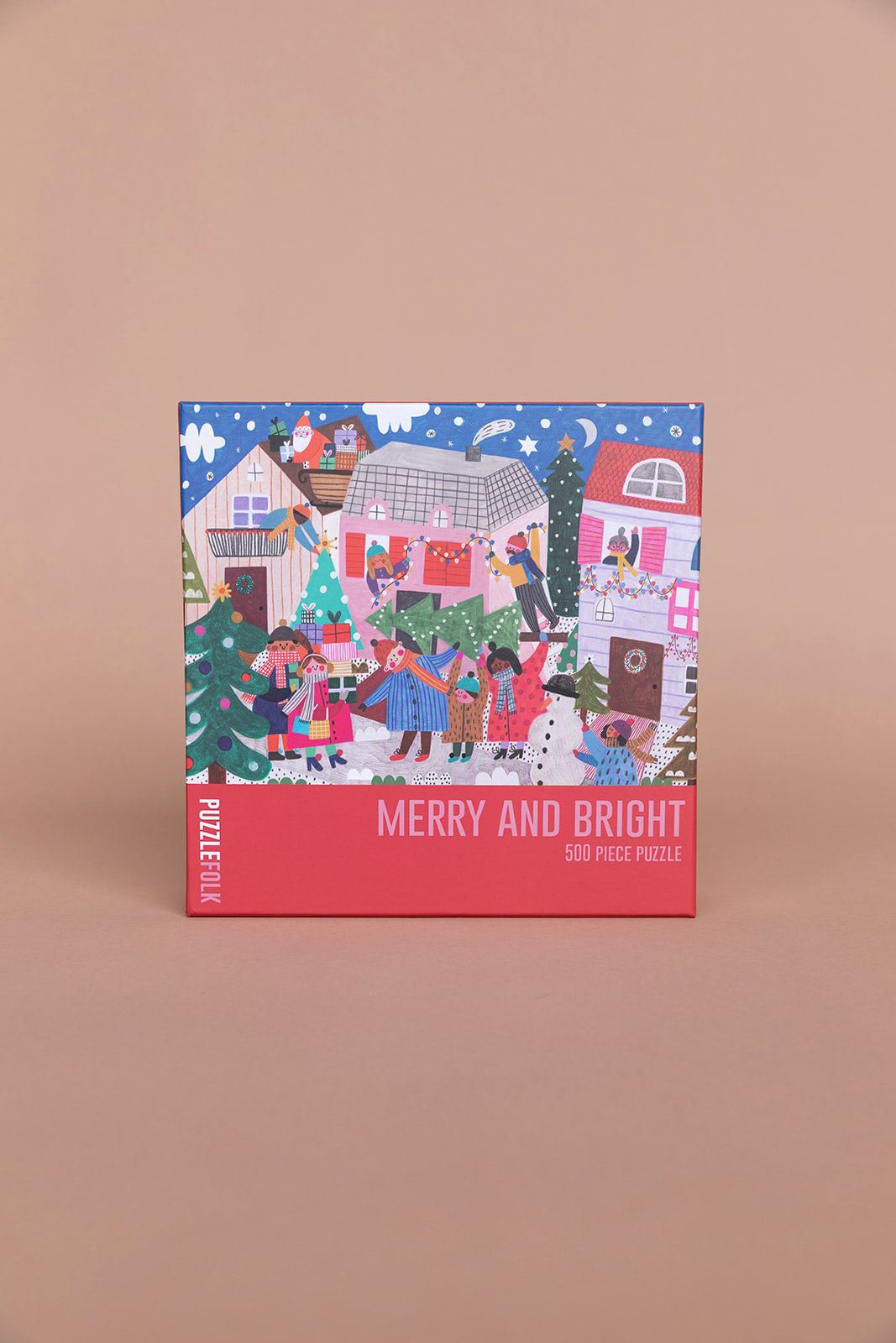 Merry & Bright 500 Piece Christmas Holiday Puzzle