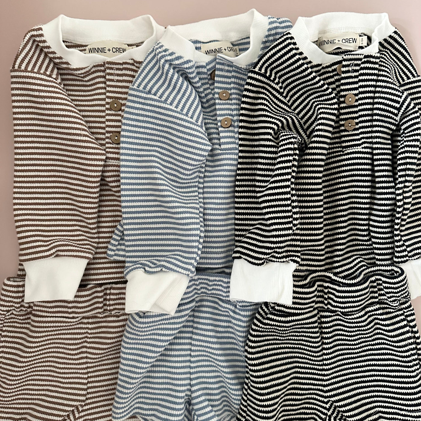 a group of striped pajamas