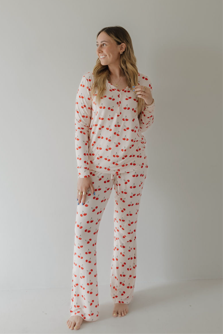 Women's Bamboo Pajama | Cherry Orchard