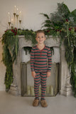 Bamboo Two Piece Pajamas | Holiday Stripe