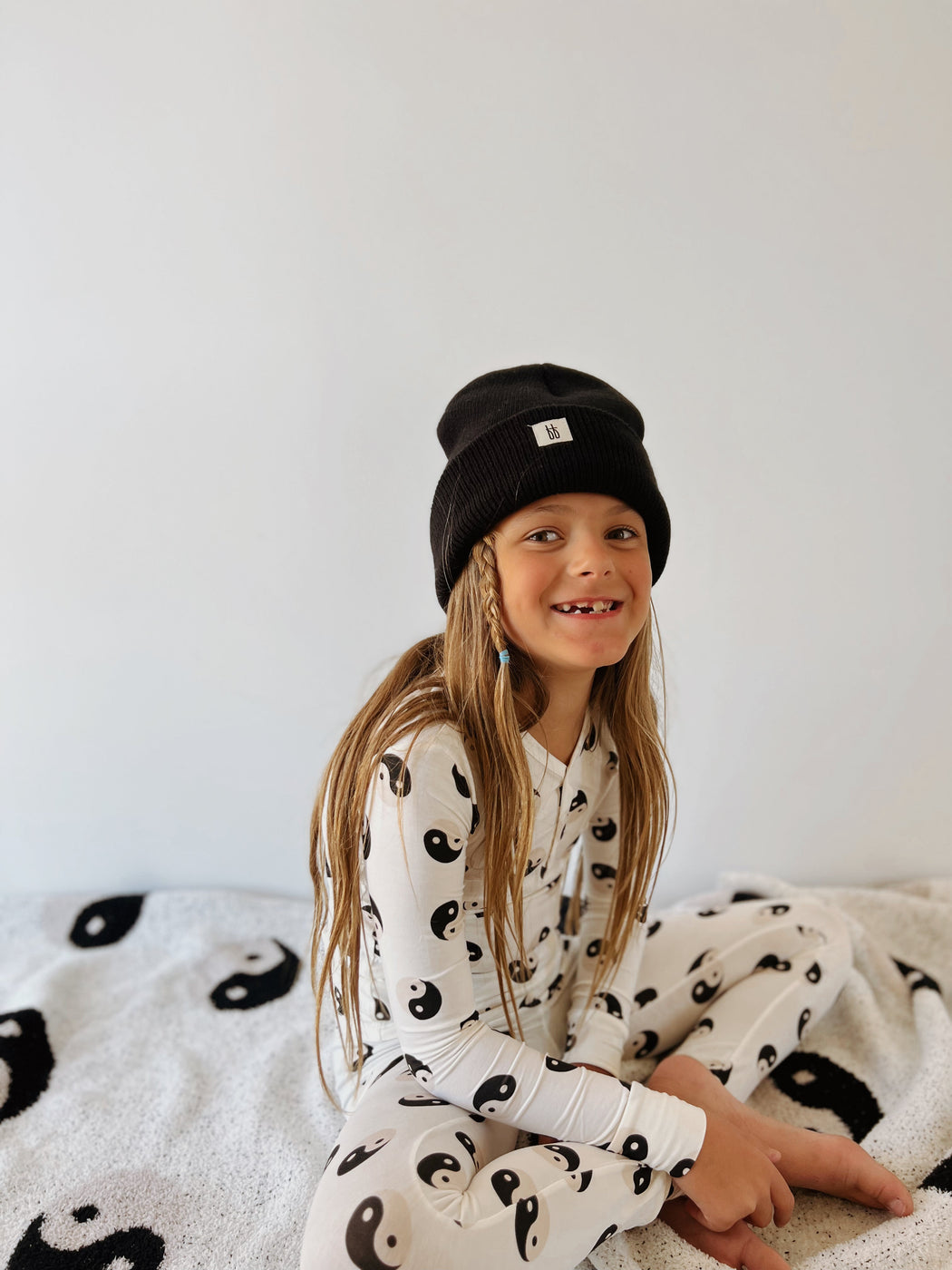 Bamboo Two Piece Pajama | Black & White Yin Yang