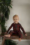 Bamboo Zip Pajamas | Christmas Plaid
