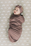 Plum Bamboo Stretch Swaddle