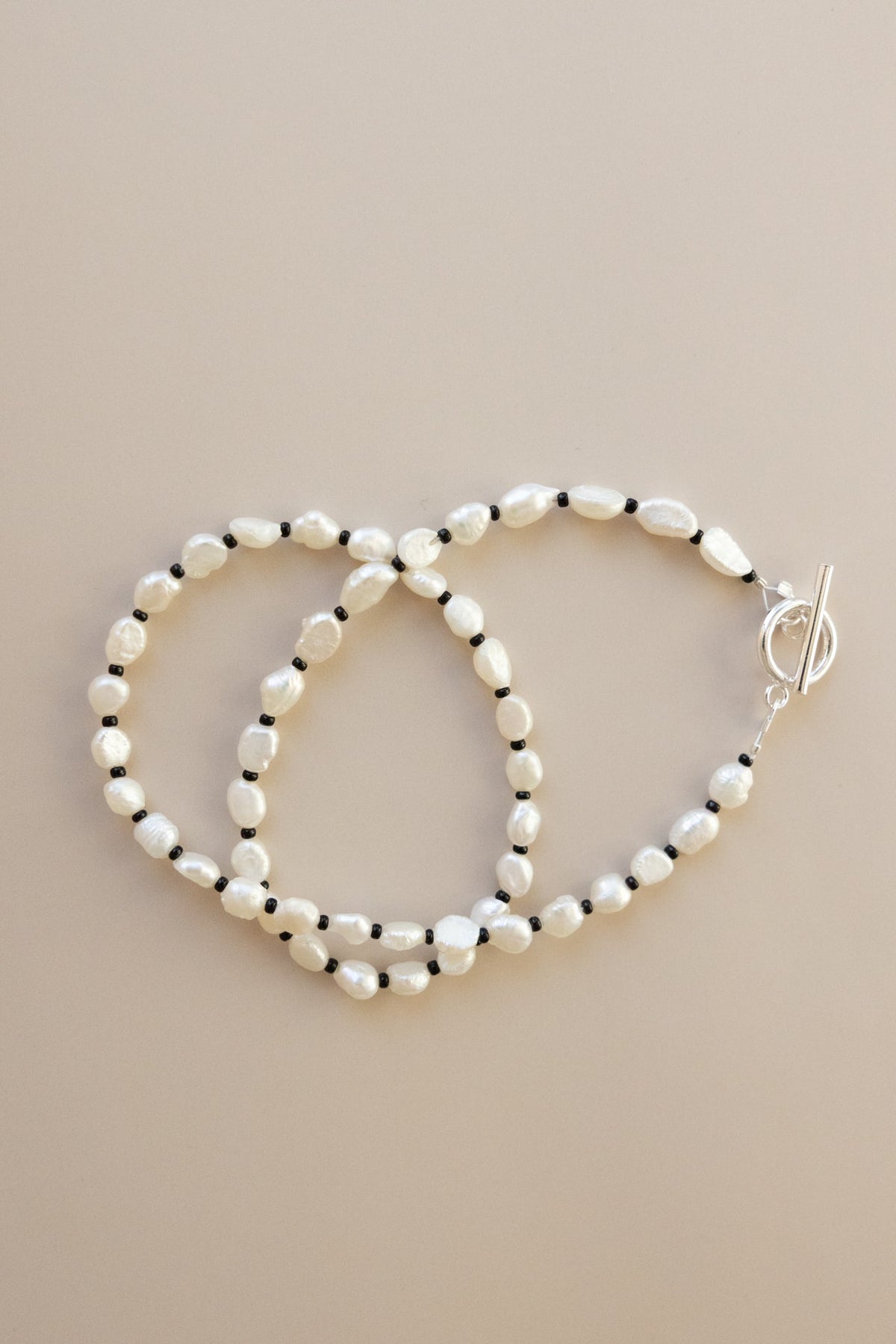 Pearl + Black Necklace