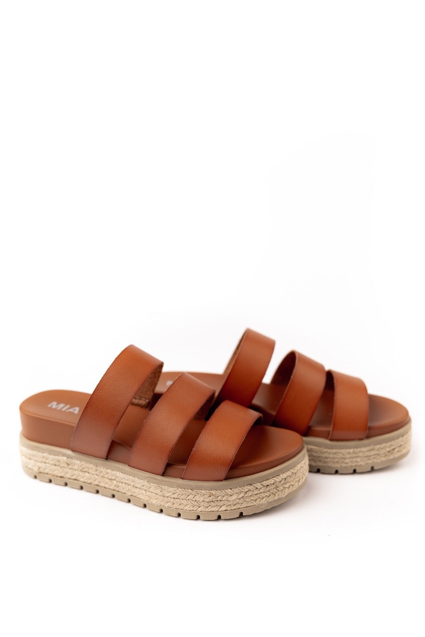Tan Platform Sandals | ROOLEE