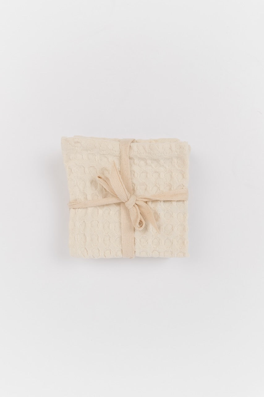 Stonewashed Cotton Waffle Weave Dish Cloths