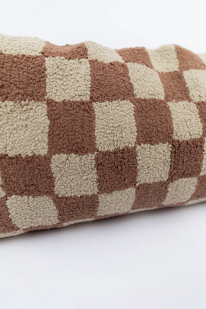 Textured Checkered Pillow | ROOLEE