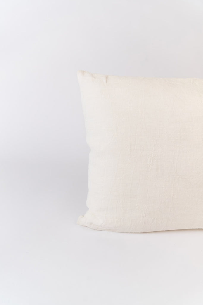 White Lumbar Pillow | ROOLEE