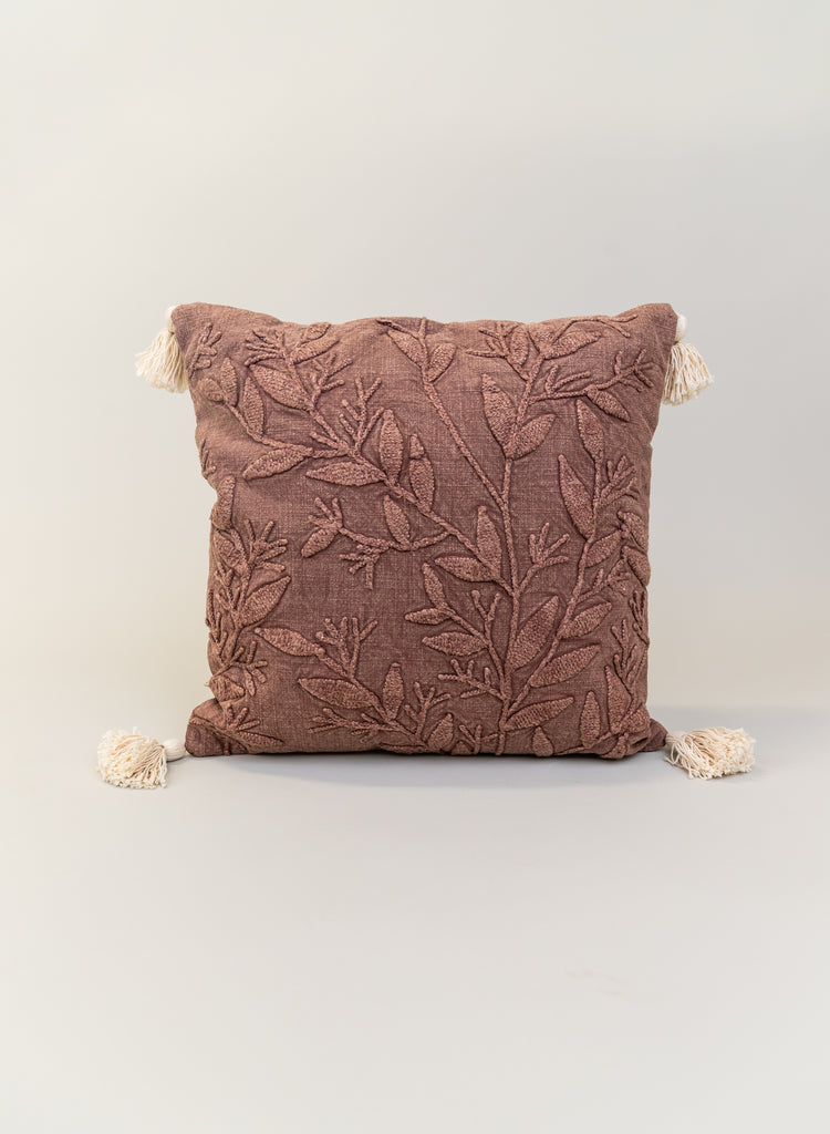 Starling Embroidered Pillow