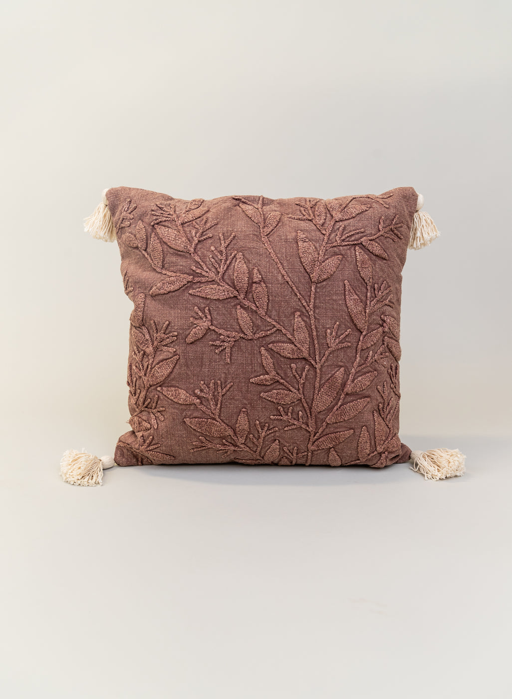 Starling Embroidered Pillow