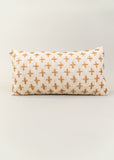 Sparrow Cross Embroidered Lumbar Pillow