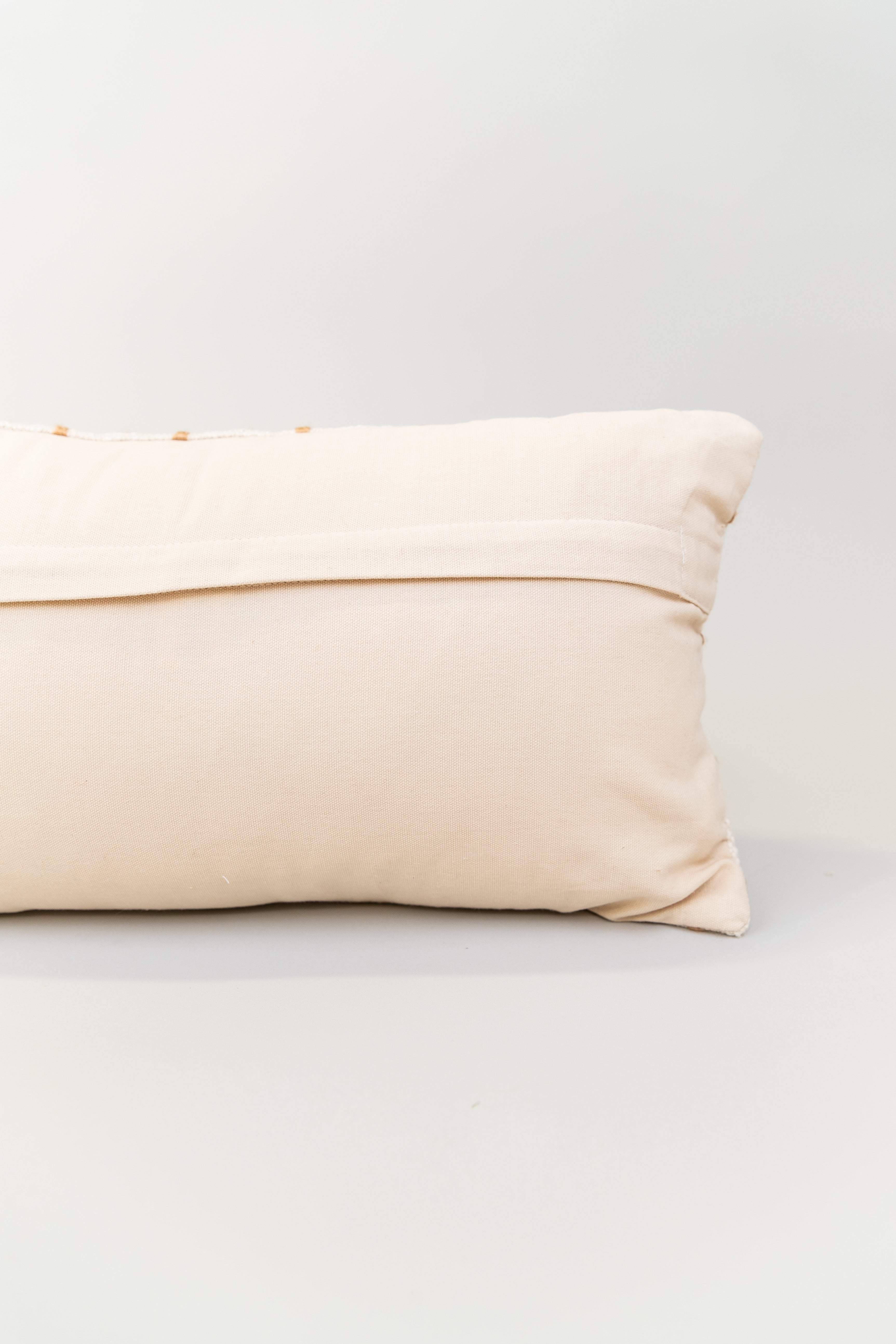 Sparrow Cross Embroidered Lumbar Pillow