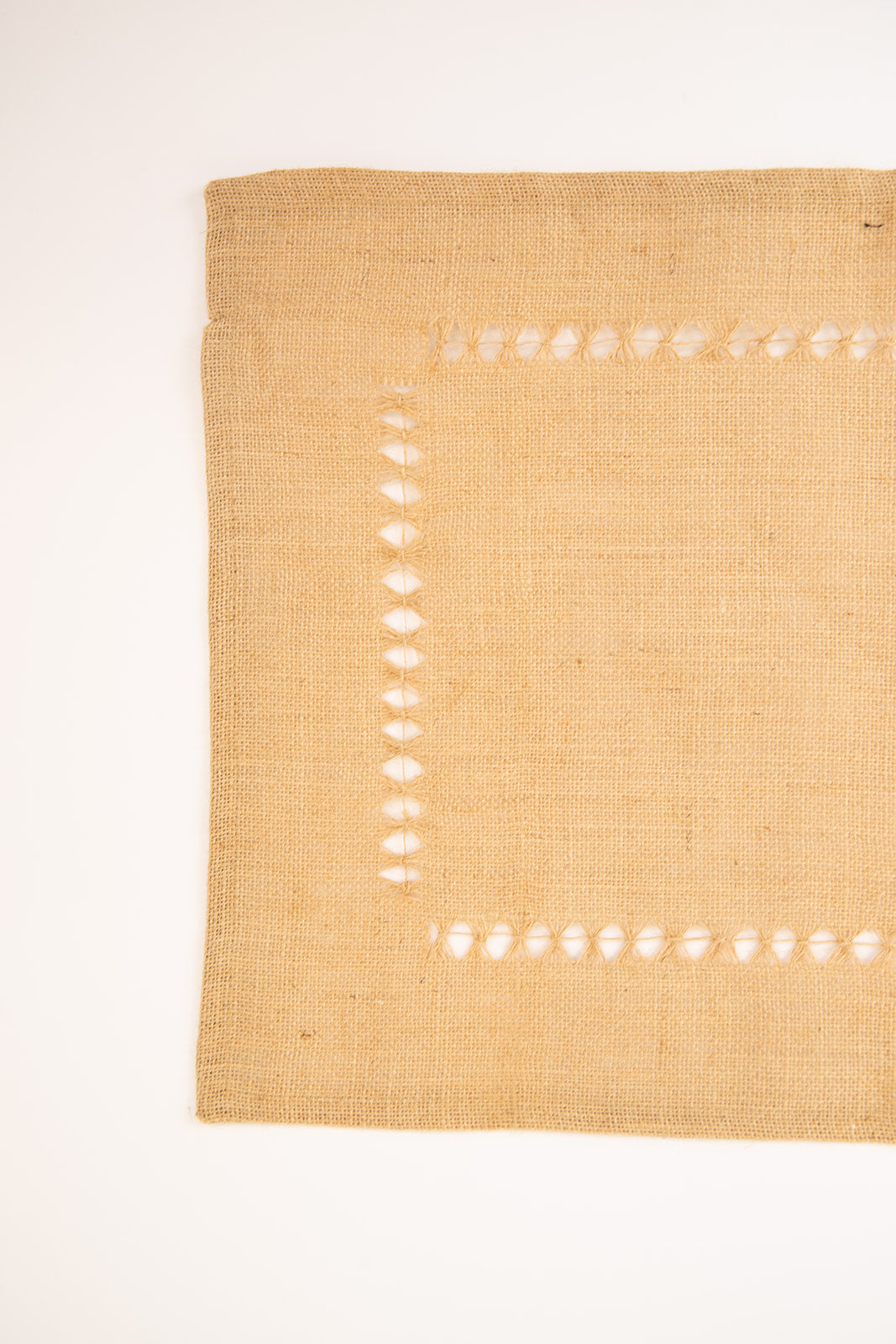 Jute Hemstitch Table Runner