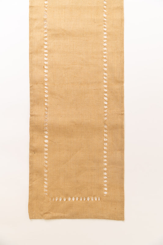 Jute Hemstitch Table Runner