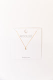 Gold Mini Letter Initial Necklace