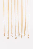 Gold Mini Letter Initial Necklace