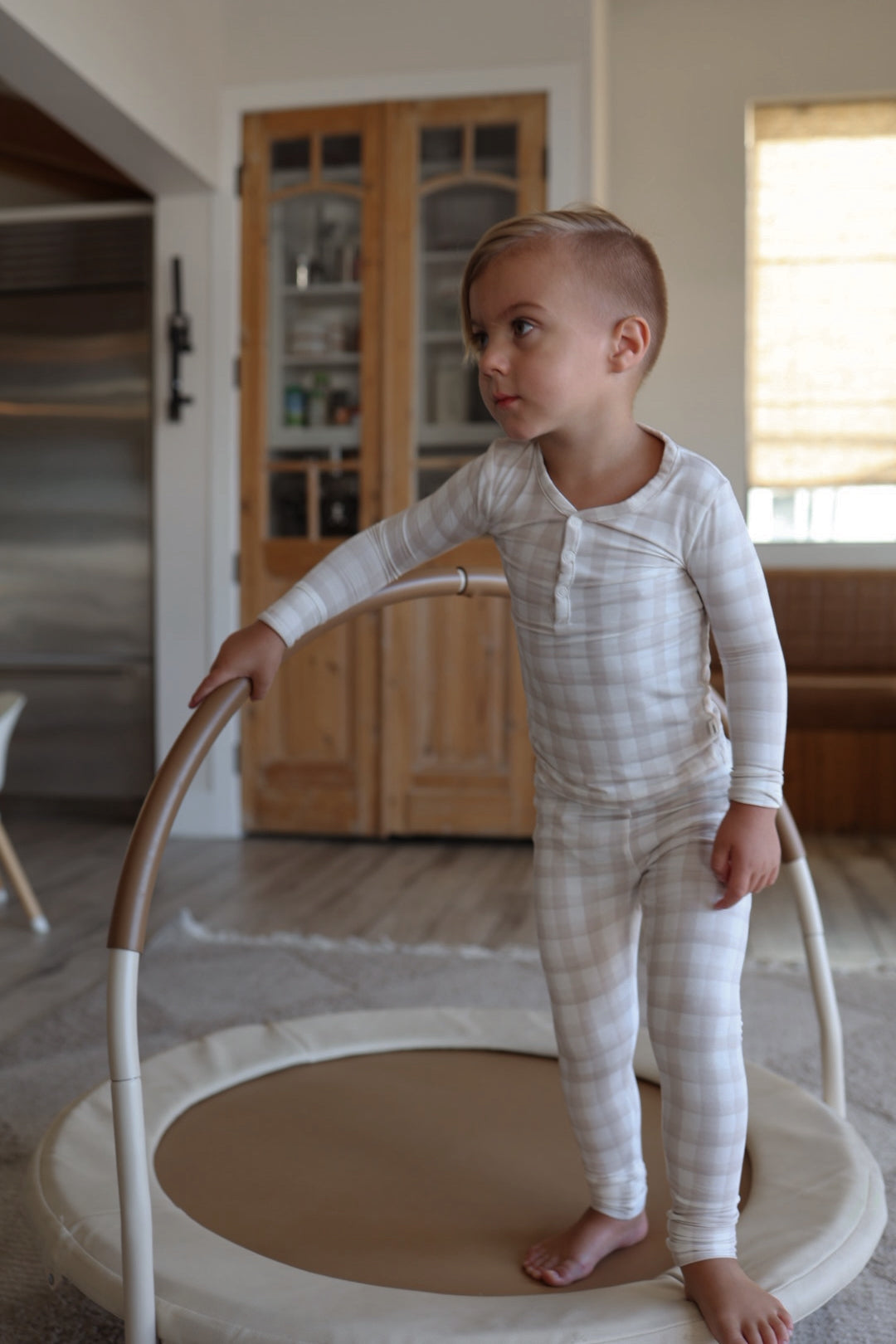 Bamboo Two Piece Pajamas | Gingham