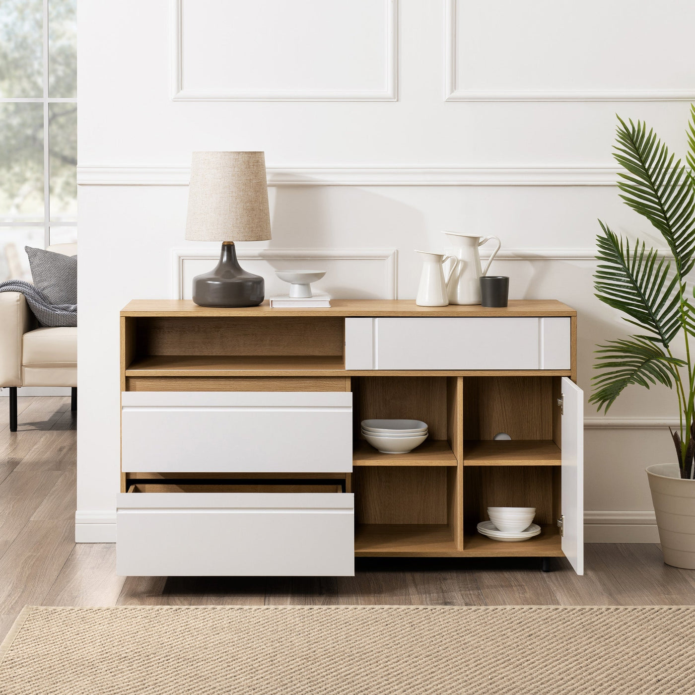 Beckett 52" Contemporary Storage Sideboard