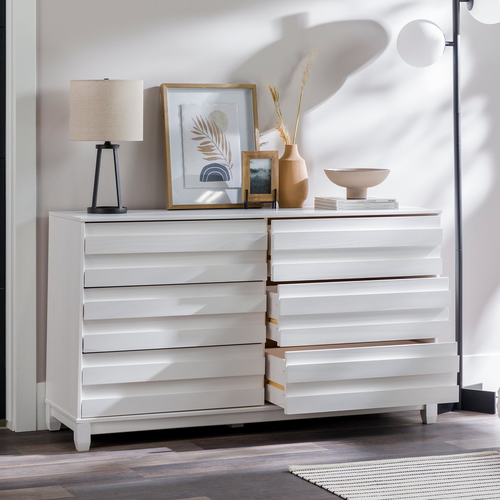 Priya 6-Drawer Solid Wood Dresser