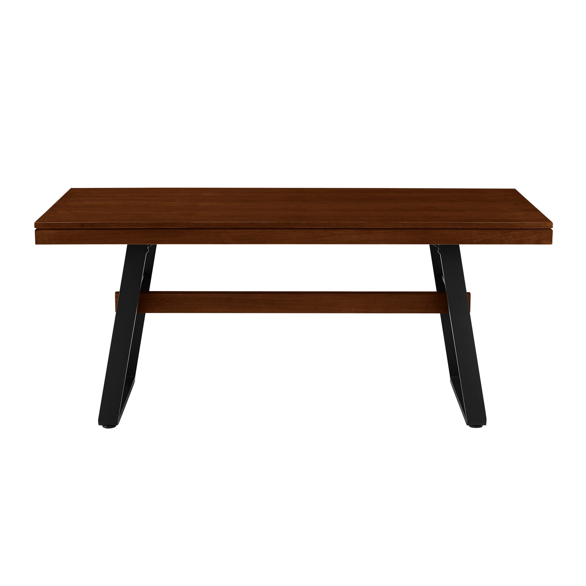 Brickell Modern Industrial Bridge-Leg Dining Table & Desk