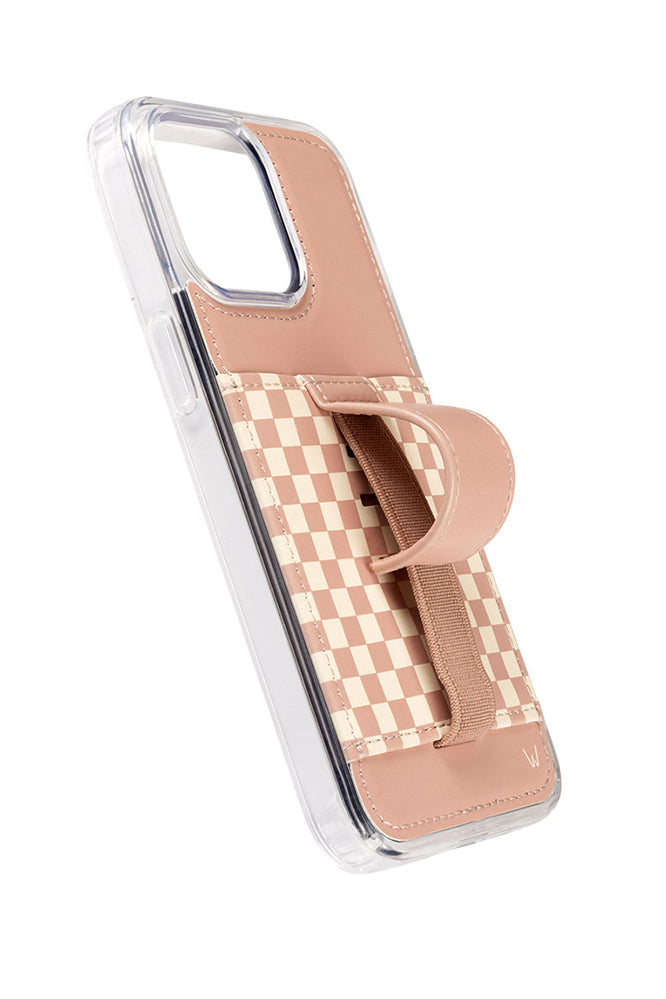 a phone case with a strap