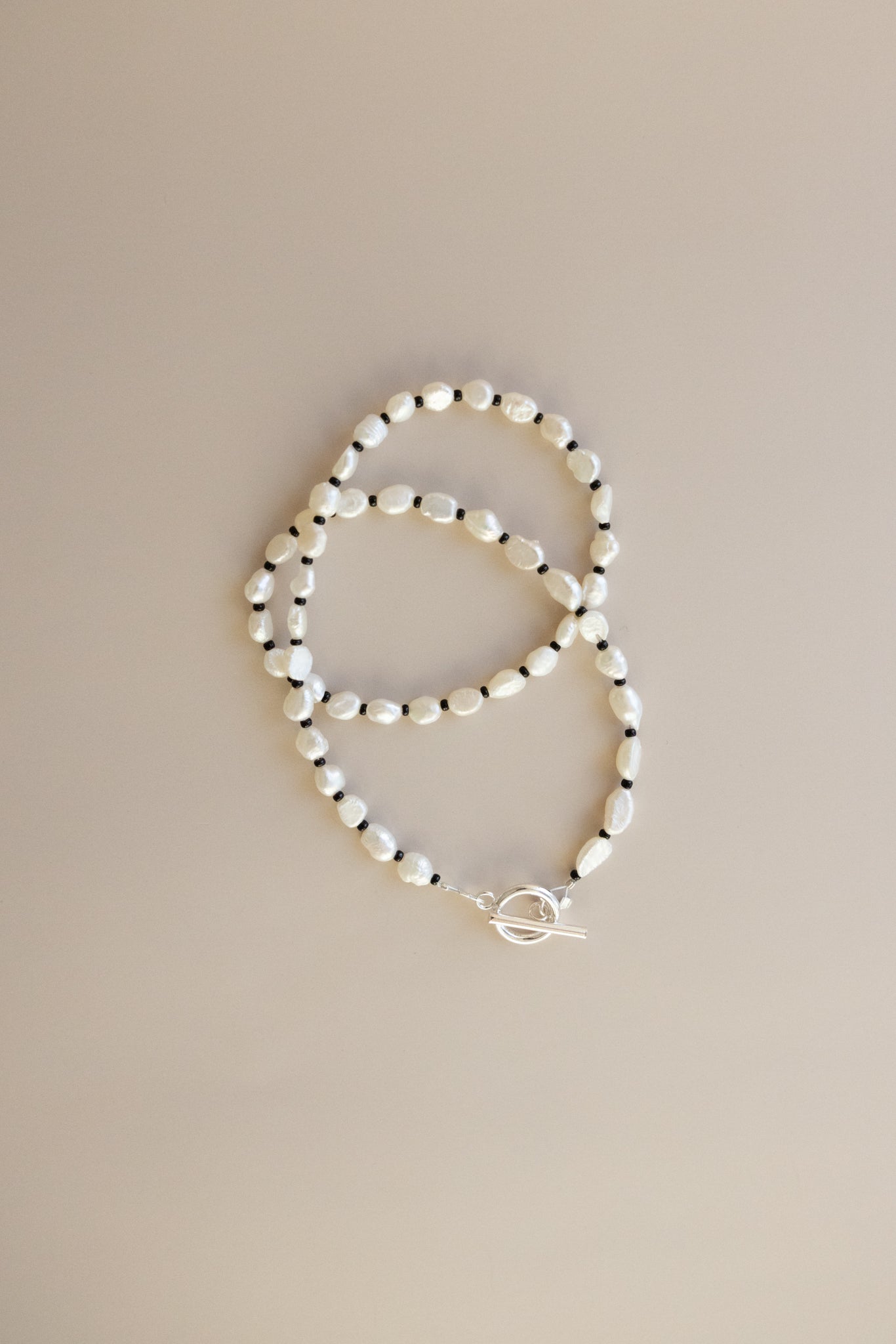 Pearl + Black Necklace