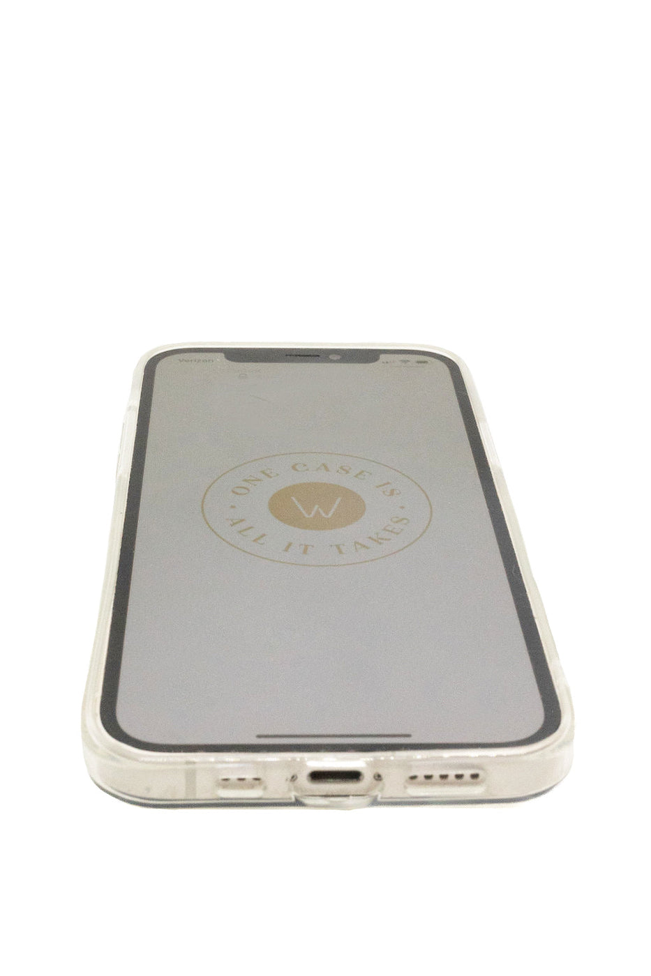 a cell phone with a clear case
