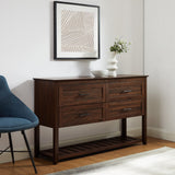 54" 4-Door Wood Buffet Sideboard & TV Stand