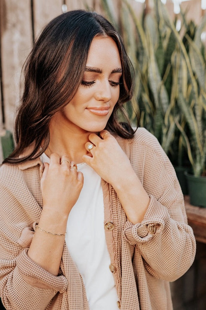 Madeline Gold Filled Paperclip Bracelet