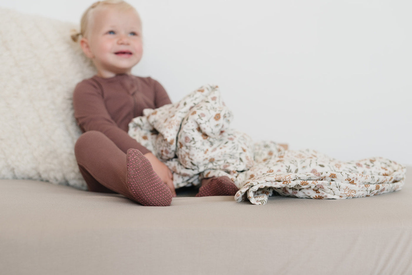 Meadow Floral Muslin Swaddle Blanket