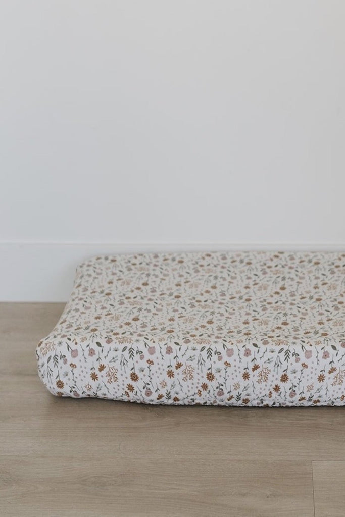 Meadow Floral Muslin Changing Pad Cover