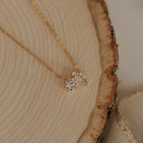 Sloane Two Stone Diamond Necklace