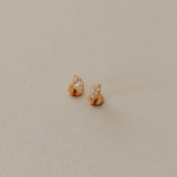 Zoe Marquise Diamond Flat Back Studs