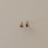 Zoe Marquise Diamond Flat Back Studs