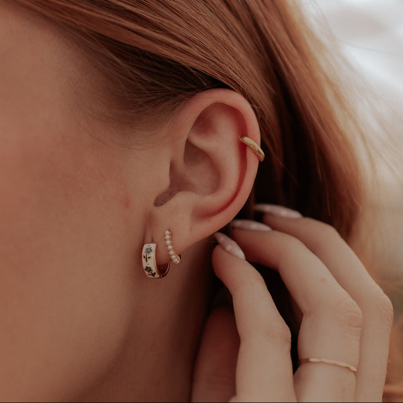 Daphne Tea Cup Hoops