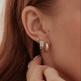 Daphne Tea Cup Hoops