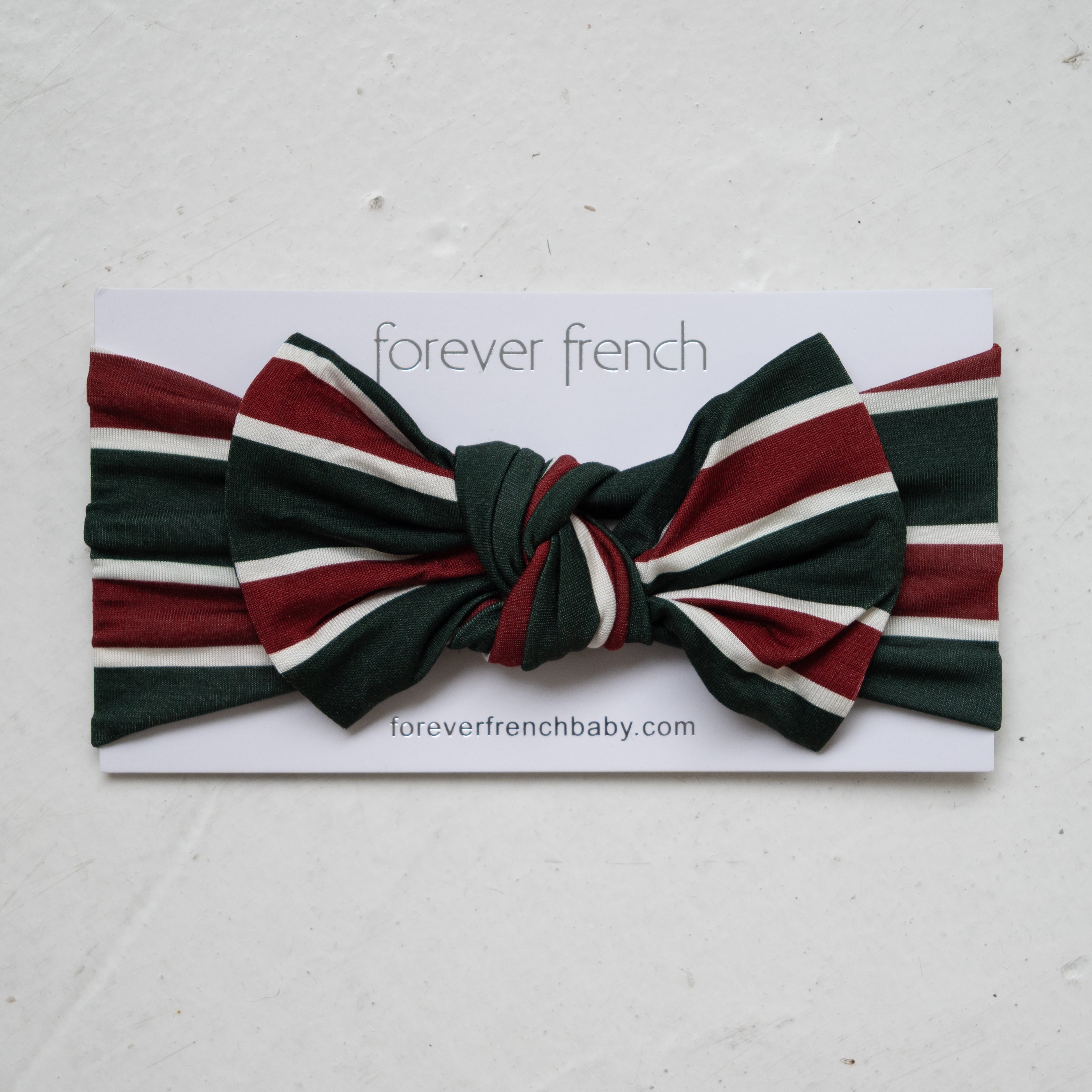 Bamboo Head Wrap | Holiday Stripe