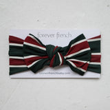 Bamboo Head Wrap | Holiday Stripe