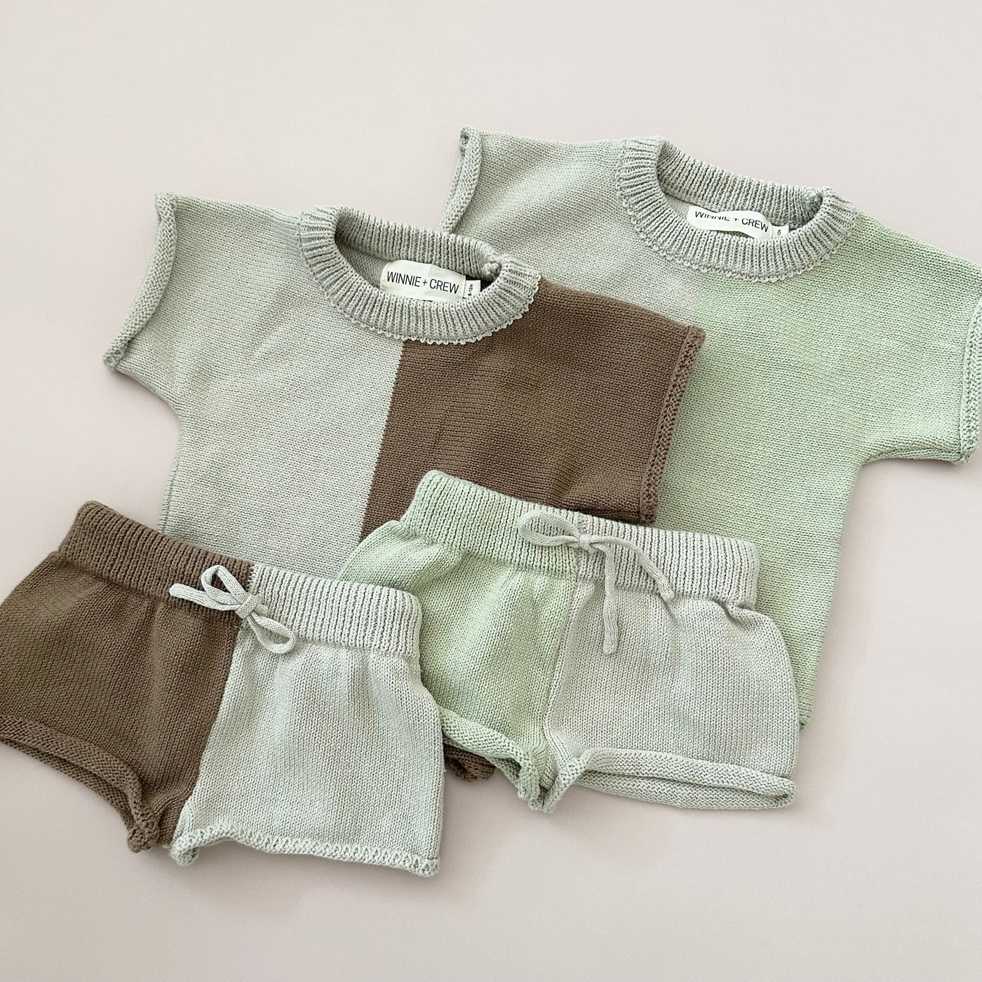 Colorblock Knit Set