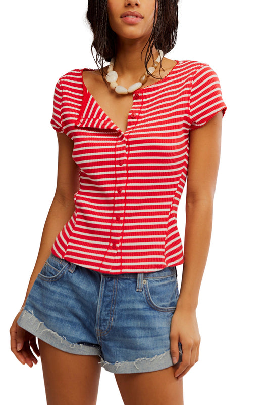 Free People Most Wanted Striped Cardi