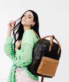 The Diaper Pack  - Black / Tan