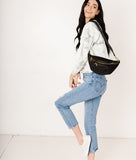 The Fishtail Braid Strap Short - Black