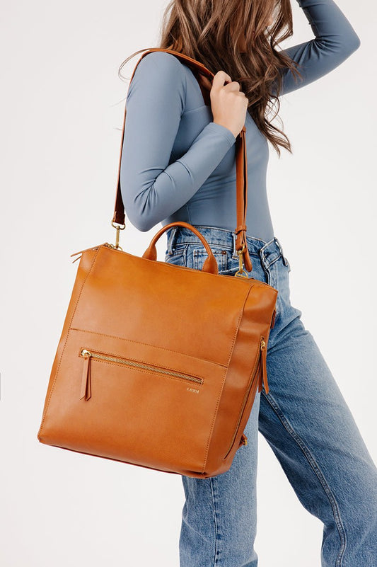 The Square Diaper Bag - Brown