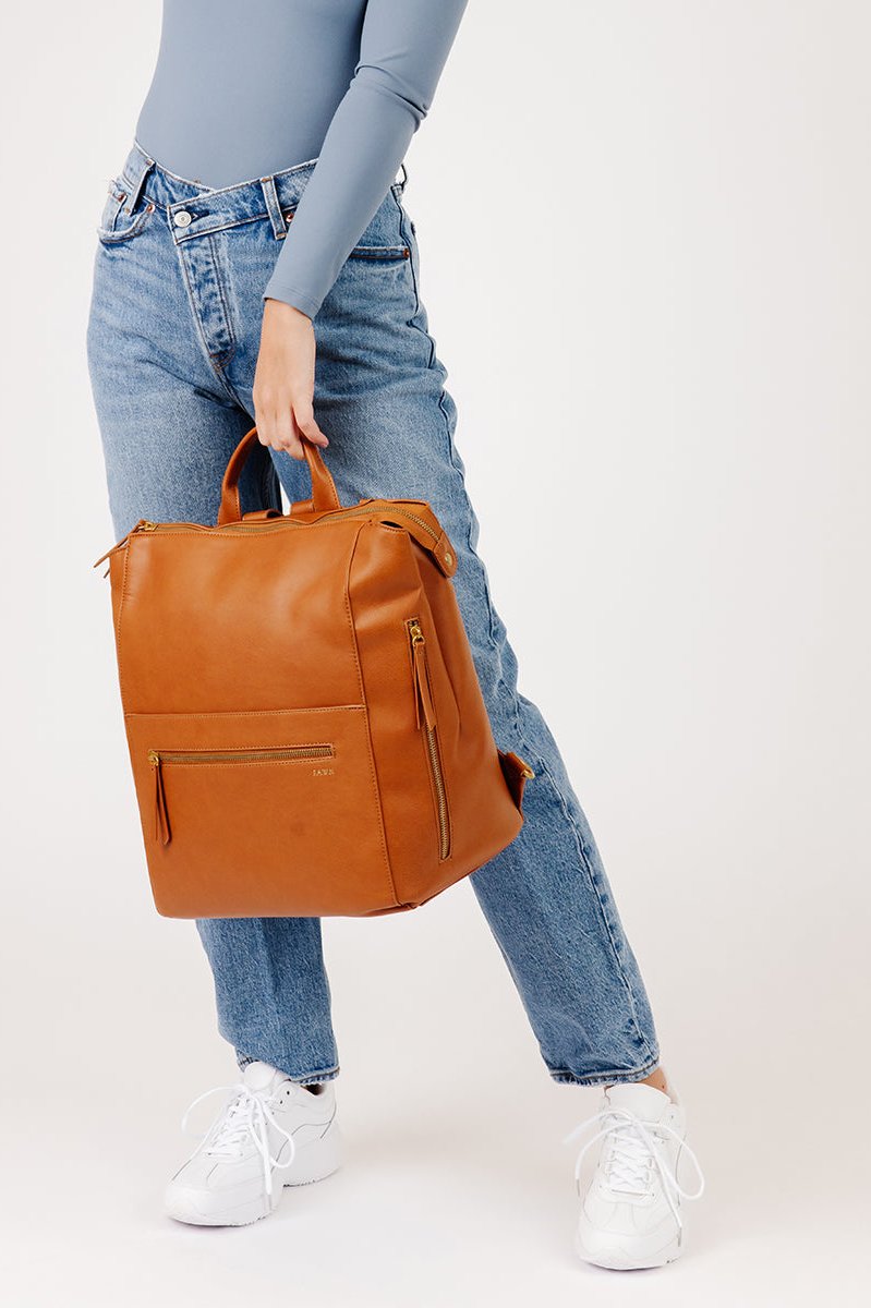 The Square Diaper Bag - Brown