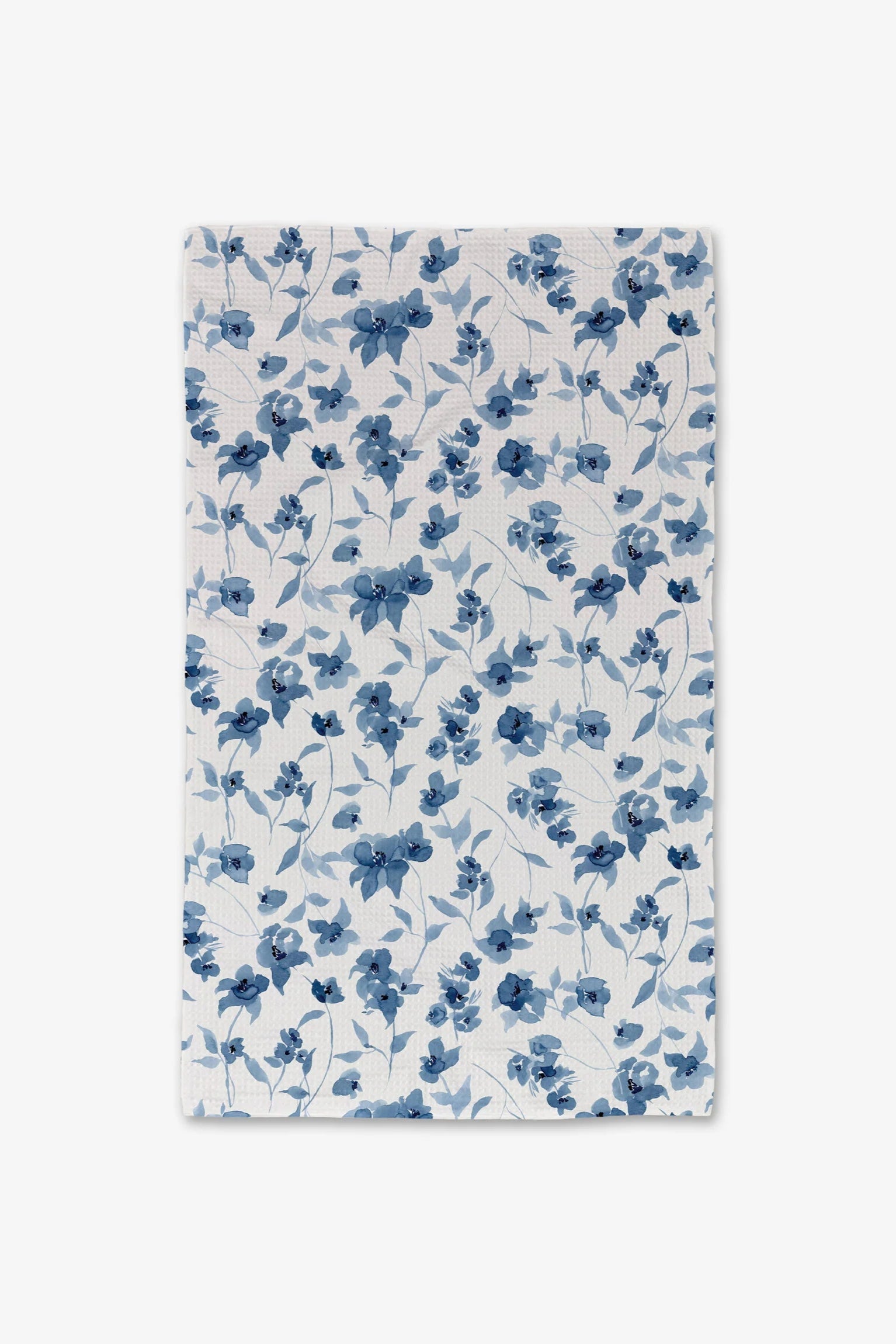Geometry Blue Floral Luxe Hand Towel